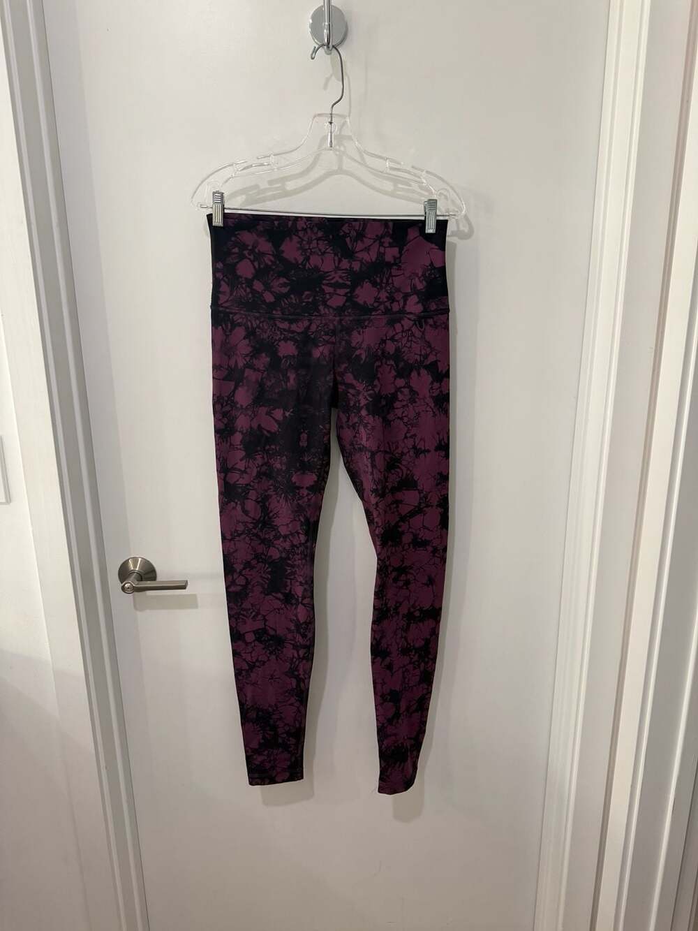 Lululemon Wunder Under High-Rise Leggings in Plum Black Shibori Print
